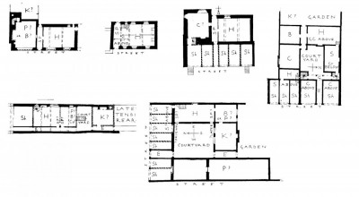 Figure 1. Pantin's plan form typology - samples from each of his classification groups (Pantin 1962-3).